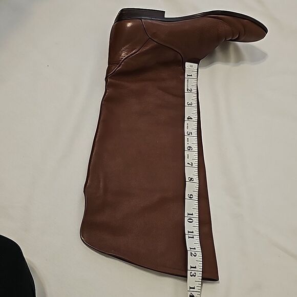 Vintage bandolino made in italy 100%  Genuine Leather Pull on Boots size 8 - Picture 5 of 9